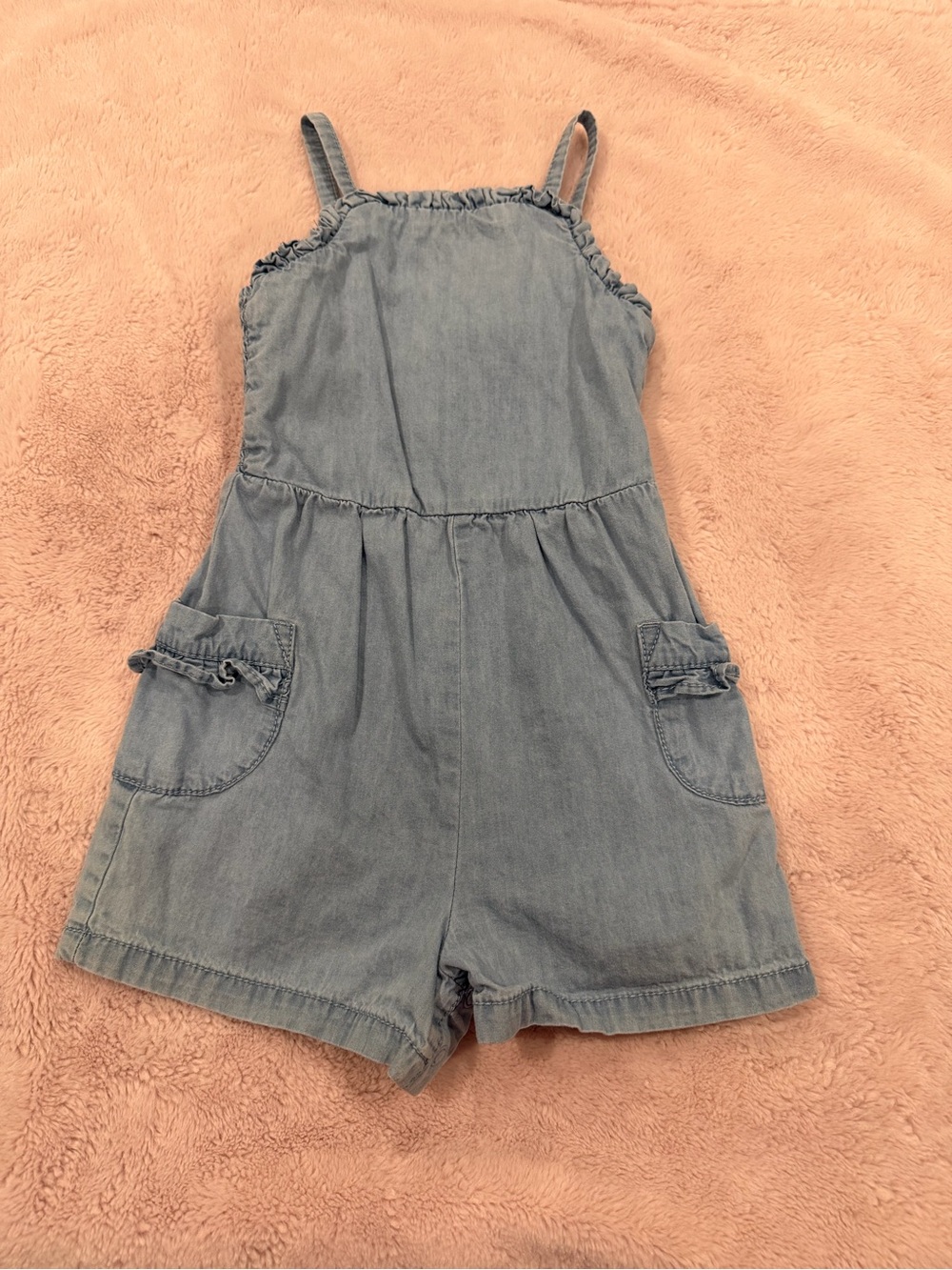 Cat & Jack: Girls' Light Blue Denim Romper